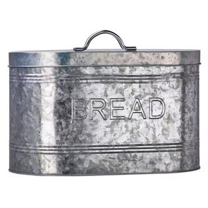 Premium New <b>White</b> Color Bread Box Creamer Pot in Metal <b>for</b> Home Bakery Storage Use <b>for</b> Fresh Bread <b>Bin</b> With Lid - Product Image 2