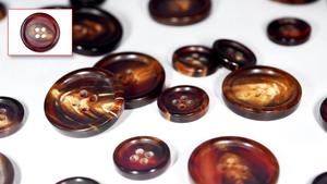 Botones de Cuerno de Búfalo Natural al por Mayor, Acabados y Coloridos para Accesorios de Ropa, Alta Calidad - Product Image 2