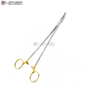 Soporte de aguja JULIAN curvado 20 cm quirúrgico de alta calidad de acero inoxidable sutura costura instrumentos médicos - Product Image 6