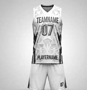 Maillots de basket-ball personnalisés, uniformes de basket-ball en gros, polyester vierge, sublimation, séchage rapide, ensembles de maillots de basket-ball pour hommes - Product Image 1