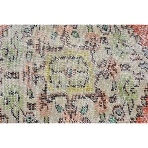 Alfombra de lana Vintage naranja beige 5,4X8,8 pies estilo turco Tabriz con patrón abstracto para entrada o pasillo 9x12 "tamaño" - Product Image 5