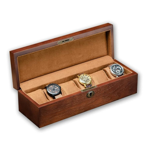 Boîte à montre en bois écologique, étui à montre, organisateur, boîte à bijoux antique de luxe, présentoir à montres et bracelets - Product Image 2