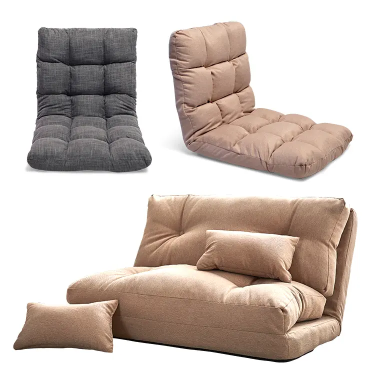 Korean Style Folding Tatami Floor Chair Single Double Seat Adjustable  Convertible Sofa Beds Canape Japanese Lazy Sofa Come Bed