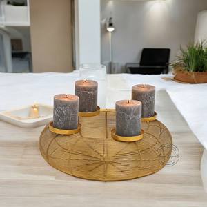 Modern Design Iron Candle Holders Handmade Christmas Inflatable T Light <b>Stand</b> Wedding Gift Candlestick Decorative Candleholder - Product Image 4