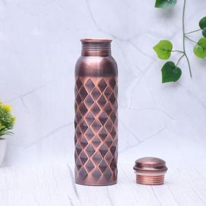 Copper Water <b>Bottle</b> Stylish Handmade Unique Design High Quality Copper Water <b>Bottle</b> for Home and <b>Traveling</b> use - Product Image 6