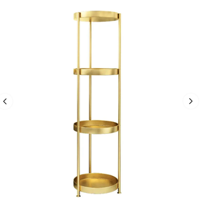 Soporte de maceta dorado de latón decorativo moderno personalizado de latón interior hecho a mano con maceta colgante y estante de maceta para uso al aire libre - Product Image 6