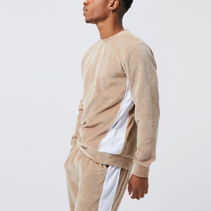 Otoño Unisex 100% conjunto de chándal de algodón al por mayor pulóver con capucha y pantalones de chándal invierno dos piezas traje de Sudadera con capucha - Product Image 4