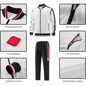 Men's Casual 2 Piece Tracksuit Sets Long Sleeve Full Zip Jacket and Sweatpants Sport Outfits Sweatsuits - Product Image 6