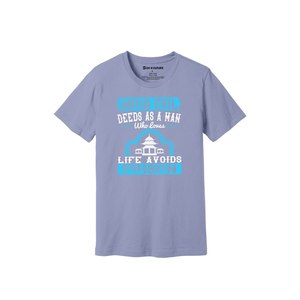 Camiseta informal de algodón 100% con impresión de temas de Buda en 3D, 12 opciones de color, 160-180, colocación de diseño personalizable GSM pesado - Product Image 1