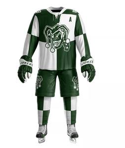 Cheap Newest Style Custom Ice Hockey Uniforms 100% Polyester Fabric <b>Mens</b> Ice Hockey Uniform - Product Image 1