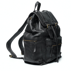 Mochila de cuero con bolsillos y cremallera a precio barato de alta calidad/mochilas de cuero con diseño impreso y logotipo personalizado - Product Image 2