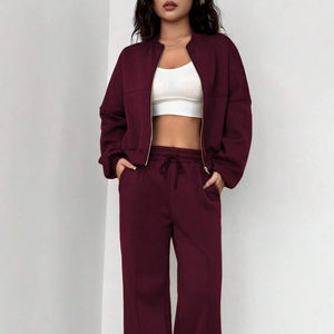 Ensemble de survêtement pour femmes, vêtements de sport, vêtements décontractés, streetwear, pour l'entraînement, l'usage quotidien - Product Image 1