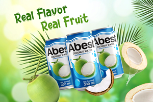 Agua de Coco Abest con Pulpa, Lata de 330 ml, Bebida Refrescante de Coco Concentrada, Baja en Carbohidratos, Fabricante Vietnamita, OEM, ODM, Marca Privada - Product Image 3