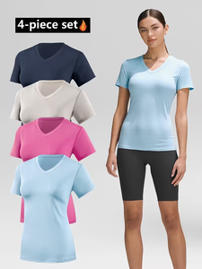 Camisetas de Algodón de Alta Calidad para Mujer con Logotipo Personalizado al por Mayor, Colección de Tallas Grandes, Hechas en Bangladés, Camisetas Lisas - Product Image 2