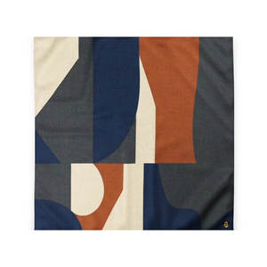 Luxury Terracotta Indigo Duvet Cover <b>Set</b> Embroidered Linen and Cotton <b>Bedding</b> for Home Customizable Weight for <b>Hotels</b> - Product Image 1