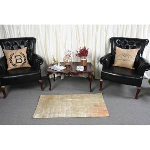 พรมขน2x3.8ft สีน้ำตาลเบจสีน้ำตาลคลาสสิกแผ่นยางรองกันลื่นดีไซน์ตุรกีสำหรับห้องนั่งเล่นหรือข้างเตียง-สำหรับวัยรุ่น - Product Image 3