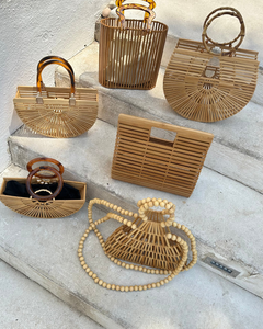 BOLSO DE BAMBÚ HECHO A MANO, BOLSO DE HOMBRO DE BAMBÚ SOSTENIBLE, ECOLÓGICO Y DURADERO - Product Image 3