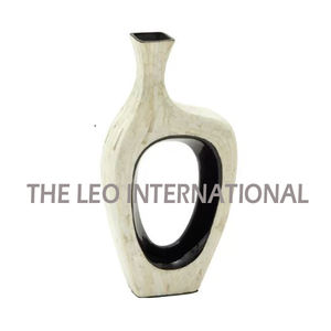 Florero de hierro costero pulido brillante con forma única de Metal de aluminio, Decoración de mesa para el hogar usada hecha a mano de lujo - Product Image 6