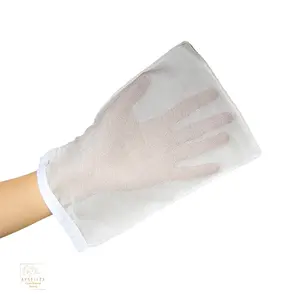 Ayseliza ถุงมือขัดผิวแบบตุรกี,ถุงมือขัดผิวโลโก้ที่กำหนดเองได้สำหรับการกำจัดผิวที่ตายแล้วผิวสีแทนอุปกรณ์แปรงขัดห้องน้ำ