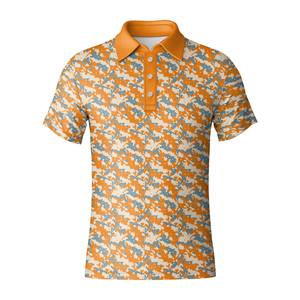 Polo de golf camouflage haut de gamme pour homme avec matière respirante, t-shirts de golf doux pour le golf en plein air, l'entraînement et le port quotidien - Product Image 4