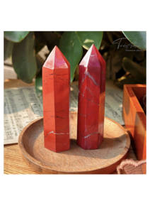 Belle tour en jaspe rouge, pointe de pierre naturelle, obélisque, baguette, spécimens minéraux, Reiki, méditation, cristaux énergétiques - Product Image 4