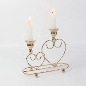Elegante Portavelas de Corazón de Metal Dorado, Perfecto para Decoración de Mesa, Ambiente Romántico y Celebración, de la India - Product Image 6
