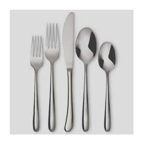 Customize Logo Stainless Steel Designer <b>Thin</b> Handle Silver <b>Mirror</b> Polished Wedding Knives and Spoon Fork Set Gold Cutlery - Product Image 3