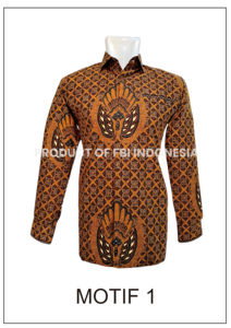 Camisa clásica Batik Sogan con mangas largas Nueva colección Estilo formal informal 100% Algodón antiarrugas Hecho en Indonesia - Product Image 2