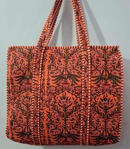 Kantha Quilt <b>Tote</b> <b>Bags</b> Handmade Indian Cotton Shopping <b>Bags</b>, Traditional Patchwork Handbags for Retail & Export - Product Image 2