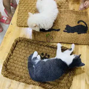 Supplier Pet friendly coir mat Coconut Fiber Scratching Mat For Pet / Scratching Mat For Cats Pets Non-slip Coconut Fiber