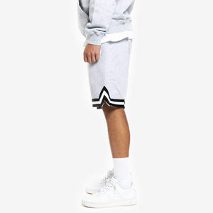 Shorts de basket-ball personnalisés pour hommes et femmes, streetwear uni, bas de sport, taille élastique, coupe ample, respirant, confortable, sportif et décontracté - Product Image 5