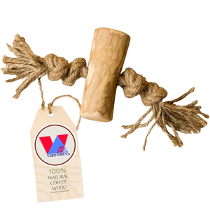 ARTÍCULO CALIENTE 2025 | MASCADO DE MADERA DE CAFÉ NATURAL PARA PERROS PEQUEÑOS Y GRANDES - Product Image 1
