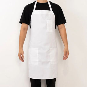 Tablier de barbecue professionnel en coton résistant, à la mode, imperméable, à manches courtes, avec fermeture à boutons, pour restaurant, bar, pour hommes et femmes - Product Image 2