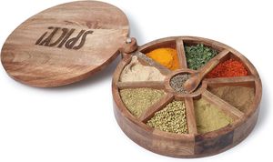 Uniquely Designed Wooden <strong>Spices</strong> <strong>Rack</strong> Box Customized <strong>Size</strong> Logo Economical Storage Container for Herb <strong>Spice</strong> Tools Direct India - Product Image 3