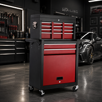 Chariot à outils industriel en acier à 8 tiroirs avec roulettes verrouillables, poignée ergonomique, design moderne, couleur personnalisable, support OEM/ODM