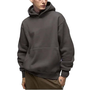 Custom 100% Cotton Logo Vintage Oversize Men's Boxy Hoodie Basics Winter Heavy Fleece with No <b>String</b> 500GSM Thick Raglan Sleeves - Product Image 4