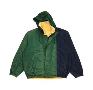 เสื้อแจ็คเก็ตหนัง Anorak แจ็คเก็ตระบายอากาศน้ำหนักเบา, ทำจากหนังแจ็คเก็ตกันลมมีฮู้ดกันน้ำใส่กลับด้านได้ - Product Image 1