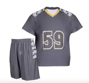 Camisetas personalizadas reversibles de Lacrosse para adultos Diseño de logotipo gratis Opción de talla grande Jersey de Lacrosse en blanco - Product Image 1