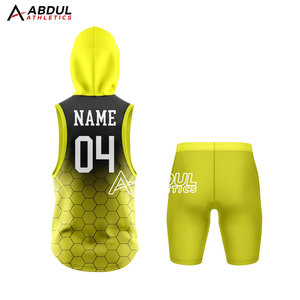 Ensemble uniforme officiel de flag football en tissu polyester léger et durable, maillot et short anti-humidité, personnalisation de l'identité d'équipe - Product Image 2