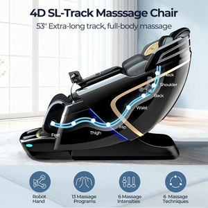 Sillón de Masaje de Cuerpo Completo con Gravedad Cero, Masaje Shiatsu, Reclinable, con Calor, Control por IA, Escaneo Corporal y Extensión para Pantorrillas - Product Image 4