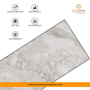 กระเบื้องปูพื้นพอร์ซเลนสีขาว ขนาด 60x60 60x120 ซม. ผลิตจากโรงงานในจีน ลายออนิกซ์ สำหรับปูพื้นกระเบื้องพอร์ซเลนแบบโปรตุเกส - Product Image 5