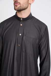 2025 vente en gros dernière conception longue Thobes musulman pour hommes Style décontracté différentes couleurs coton respirant saoudien Jubbah - Product Image 3