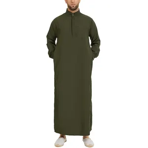 เสื้อคลุมยาวระบายอากาศได้ดีสำหรับการละหมาดและสวมใส่ลำลอง ชุดคลุมมุสลิมสำหรับผู้ชาย ชุดคลุมตะวันออกกลางสำหรับผู้ชาย - Product Image 1