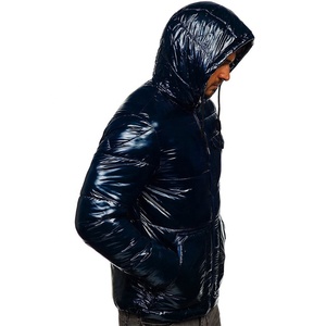 Customizable <b>Men's</b> Winter Puffer <b>Jacket</b> Loose Bubble Padding Filled Corduroy Canvas Fabric 220g <b>Pullover</b> OEM Processed Solid - Product Image 5