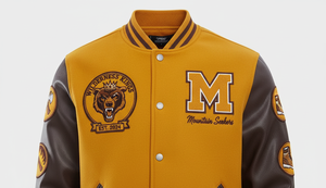 Blouson bombardier Letterman personnalisé | Corps en laine | Col montant et logo avant | Conceptions personnalisées pour les clubs - Product Image 3