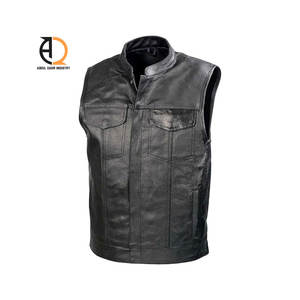 Chaleco de Cuero Transpirable de Nuevo Estilo y Talla Personalizada para Hombre, el Mejor Diseño, Nuevo Chaleco de Cuero en Venta, Ropa de Exterior para Hombre - Product Image 4