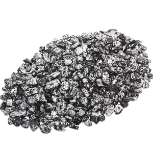 Flocon de neige en cristal puce d'obsidienne puce de pierre dégringolée en vrac guérison naturelle graviers Feng Shui galets sur le thème de l'amour pierres précieuses d'agate - Product Image 5