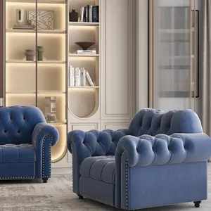 リビングルームのアパートの家具のための高級ヨーロピアンスタイルの椅子あなたの必要性としてカスタムソファセット家具