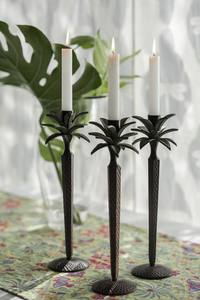 เชิงเทียนโลหะตกแต่งขนาดทันสมัยสีดำที่เรียบง่ายที่น่าตื่นตาตื่นใจสำหรับตกแต่งบ้านงานปาร์ตี้คริสต์มาส - Product Image 5