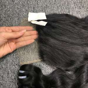 Frontal de onda natural con paquetes HD Lace 7x7 Extensiones de cabello humano crudo Conjunto completo Grado virgen - Product Image 3